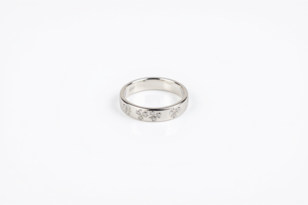 925 Sterling Silver Women's Ring "Blossom Bond" Indian Size 16.