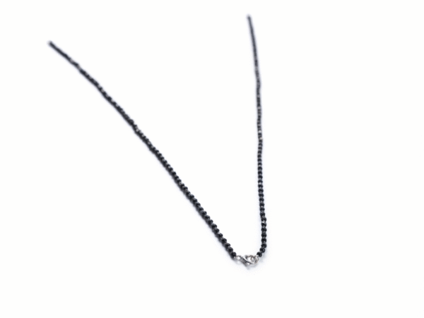Madhisha Everyday Grace 18 925 Sterling Silver Mangalsutra Chain with Black Beads