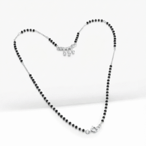 Luxury Women's 925 Sterling Silver Mangalsutra Necklace for Daily Wear and Wedding