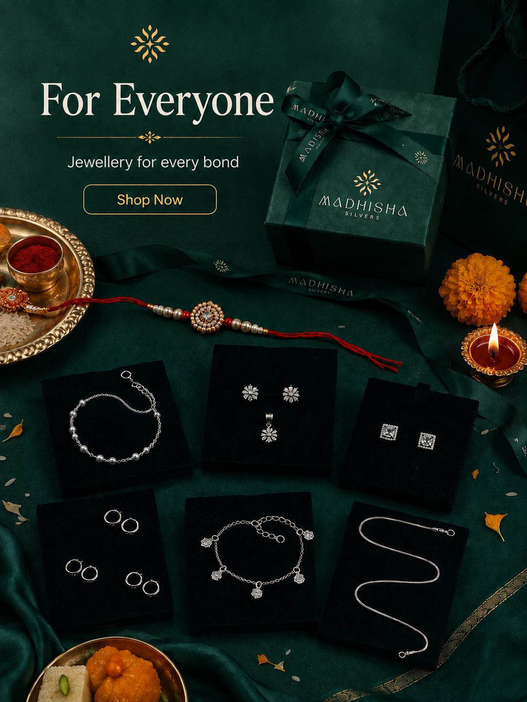 Rakhi Gifts for Everyone - 925 Sterling Silver Jewellery
